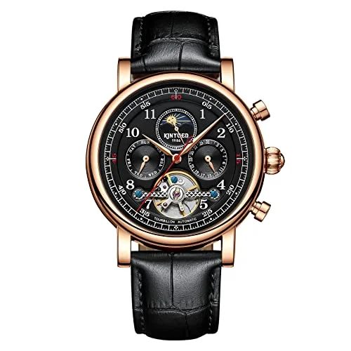 Bestn Mens Luxury Skeleton Automatic Mechanical Wrist Watches