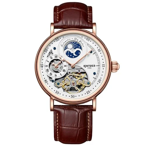 Bestn Mens Luxury Skeleton Automatic Mechanical Wrist Watches