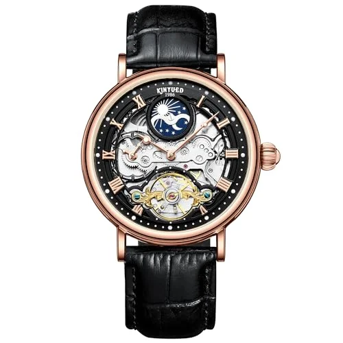 Bestn Mens Luxury Skeleton Automatic Mechanical Wrist Watches