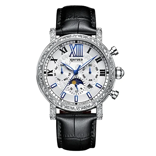 Bestn Mens Luxury Skeleton Automatic Mechanical Wrist Watches