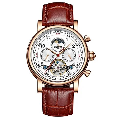 Bestn Mens Luxury Skeleton Automatic Mechanical Wrist Watches