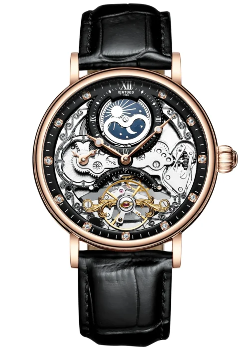 Bestn Mens Luxury Skeleton Automatic Mechanical Wrist Watches