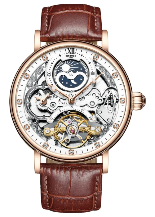 Bestn Mens Luxury Skeleton Automatic Mechanical Wrist Watches